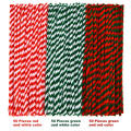 Red Striped Chenille Stems Christmas Pipe Cleaners for DIY Art Crafts Decorations